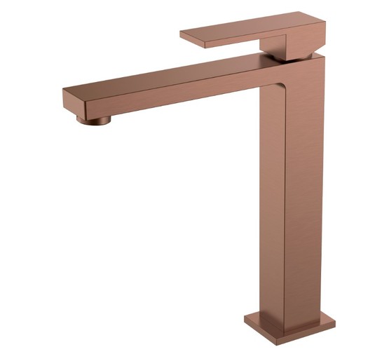 Смеситель для раковины Boheme Qubic бронза брашированная