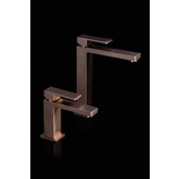 Смеситель для раковины Boheme Qubic бронза брашированная