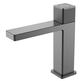 Смеситель для раковины Boheme Quaq оружейная сталь