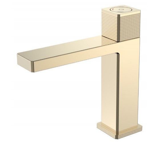 Смеситель для раковины Boheme Quaq золото 