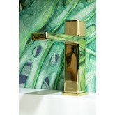 Смеситель для раковины Boheme Quaq золото 