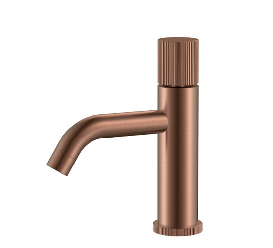 Смеситель для раковины Boheme Stick Linea медь брашированная
