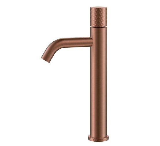 Смеситель для раковины Boheme Stick Diamond медь брашированная