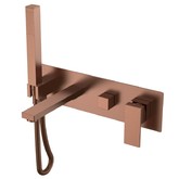 Смеситель для ванны Boheme Qubic встраиваемый бронза брашированная