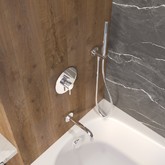 Смеситель для ванны Whitecross Y встраиваемый хром