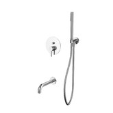 Смеситель для ванны Whitecross Y встраиваемый никель брашированный