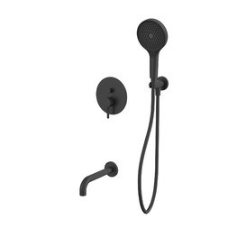 Смеситель для ванны Whitecross Y2 встраиваемый черный матовый