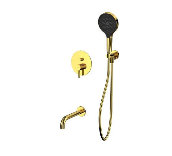 Смеситель для ванны Whitecross Y2 встраиваемый золото