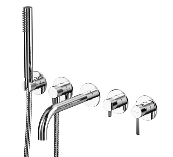 Смеситель для ванны Whitecross Y1240 встраиваемый хром