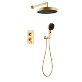 Душевая система Boheme Cell со смесителем золото матовое
