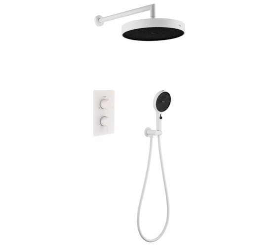 Душевая система Boheme Cell со смесителем белый матовый