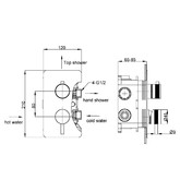 Душевая система Boheme Cell со смесителем черный матовый