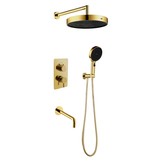 Душевая система Boheme Cell со смесителем золото