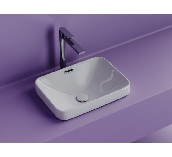 Раковина полувстраиваемая Ceramicanova Element CN6078 46 см белый
