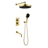 Душевая система Boheme Cell со смесителем термостат золото