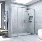 Душевая дверь Vegas Glass Z2P NOVO 1650 хром матовый , прозрачное стекло
