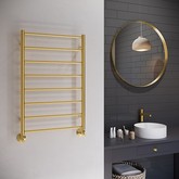 Полотенцесушитель водяной Terminus Аврора Э 500x800 П8 золото брашированное