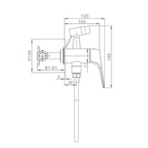Гигиенический душ Raglo R07.52 золото сатин