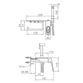 Гигиенический душ Raglo R51.55 хром