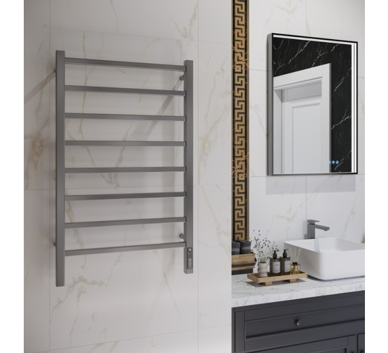 Полотенцесушитель электрический Terminus Ватикан 500х850 П8 оружейная сталь