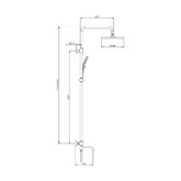 Душевая система Raglo R20.24 сатин