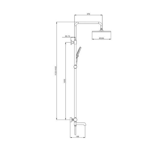 Душевая система Raglo R20.24 белый