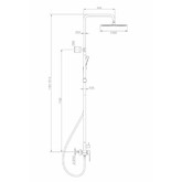 Душевая система Raglo R10.24 графит