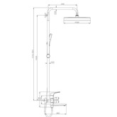 Душевая система Raglo R07.24 медь матовая