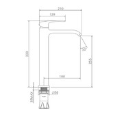 Смеситель для раковины Raglo R02.15 графит