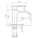 Смеситель для раковины Raglo R02.10 золото