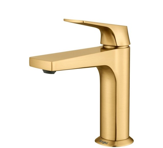Смеситель для раковины Raglo R07.10 золото сатин