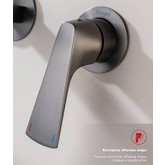 Смеситель для раковины Raglo R07.11.09 встраиваемый графит