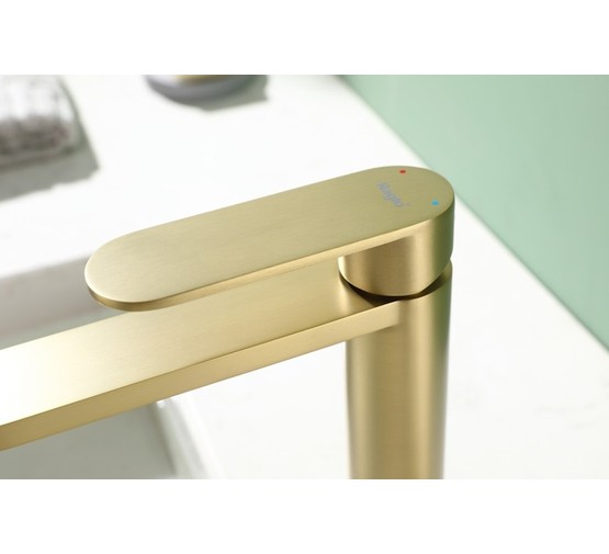 Смеситель для раковины Raglo R10.10 золото сатин