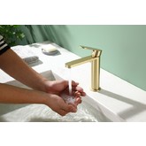 Смеситель для раковины Raglo R10.10 золото сатин