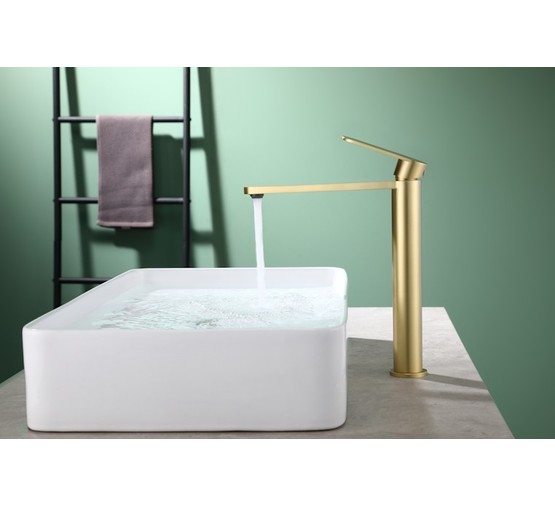 Смеситель для раковины Raglo R10.15 золото сатин