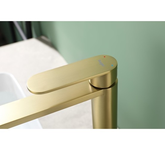 Смеситель для раковины Raglo R10.15 золото сатин