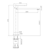 Смеситель для раковины Raglo R10.15 сатин