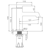 Смеситель для раковины Raglo R20.10 белый матовый