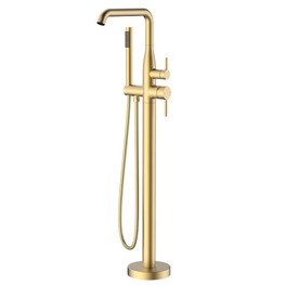 Смеситель для ванны Raglo R20.33 напольный золото сатин