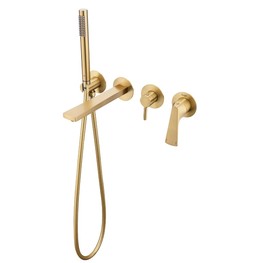 Смеситель для ванны Raglo R07.32 встраиваемый золото сатин