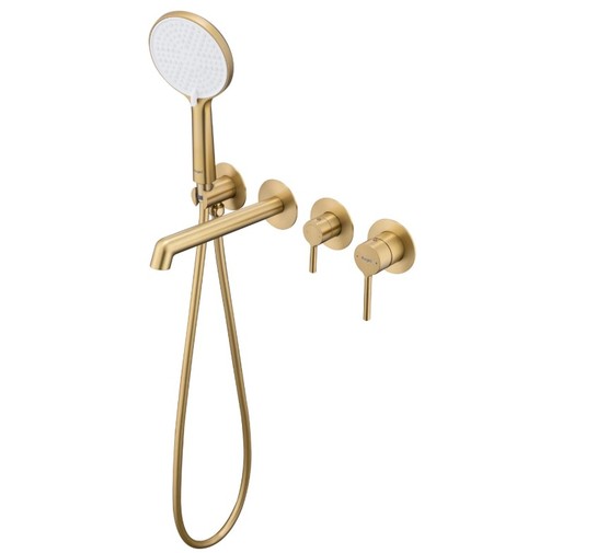 Смеситель для ванны Raglo R20.32 встраиваемый золото сатин