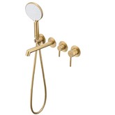 Смеситель для ванны Raglo R20.32 встраиваемый золото сатин