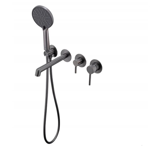 Смеситель для ванны Raglo R20.32 встраиваемый графит