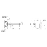 Смеситель для раковины Sancos Studio встраиваемый хром