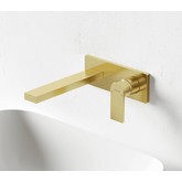 Смеситель для раковины Sancos Studio встраиваемый золото брашированное