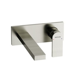 Смеситель для раковины Sancos Studio встраиваемый никель брашированный