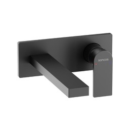 Смеситель для раковины Sancos Studio встраиваемый черный матовый