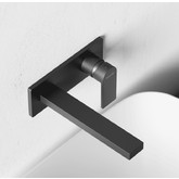 Смеситель для раковины Sancos Studio встраиваемый вороненая сталь