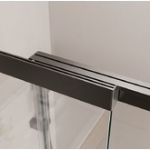 Шторка для ванны Cezares SLIDER-FIX 900x1500 оружейная сталь, прозр.стекло