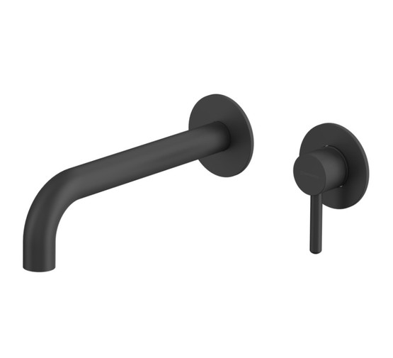 Смеситель для раковины Whitecross Y1215BL встраиваемый черный матовый